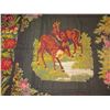 Image 2 : Woven Area Rug, 1928 Women & Deer w/Floral Border (Hole in Rug) 162" x 84"