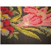 Image 8 : Woven Area Rug, 1928 Women & Deer w/Floral Border (Hole in Rug) 162" x 84"