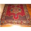 Image 2 : Persian Runner Rug, Geometric Pattern Hand Made  Red/Blue/Yellow/White 140" x 60"