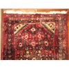 Image 2 : Persian Rug, Geometric Pattern Red/Navy/White 49" x 26"
