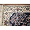 Image 2 : Persian Rug, Floral Motif Cream/Navy/Blue/Pink/Gray 50" x 41"