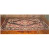 Image 1 : Asian Woven Area Rug, Geometric Pattern Rose/Brown/Cream/Peach 112" x 59"
