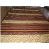 Image 9 : Woven Area Rug, Geometric Pattern Red/Cream/Yellow/Black 154" x 65"