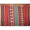 Image 2 : Woven Rug Striped Animal Motif Red/Turquoise/Cream/Orange/Pink 39" x 38"