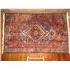 Image 2 : Persian Rug, Geometric Pattern Red/Gray/Brown/Orange/White 80" x 50"