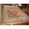 Image 2 : Persian Rug, Floral Motif Cream/Pink/Teal/Green/White 119" x 97"