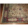 Image 2 : Persian Rug, "Tabriz" Animal & Floral Motif Cream/Red/Blue/Tan 144" x 98"