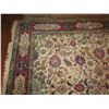 Image 3 : Persian Rug, "Tabriz" Animal & Floral Motif Cream/Red/Blue/Tan 144" x 98"