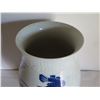 Image 2 : Chinese Ceramic Vase, Fish & Lotis Motif w/Chinese Characters, Blue/White 14" x 9"
