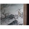 Image 8 : Framed Art, Chinese Landscape Panel w/ Chinese Characters Maker's Mark 16" x 45"