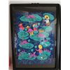 Image 2 : Qty 2 Framed Asian Art, Ladies w/Lotus Pond, Fruit Pickers w/Waterfalls 28" x 20" each