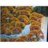 Image 8 : Qty 2 Framed Asian Art, Ladies w/Lotus Pond, Fruit Pickers w/Waterfalls 28" x 20" each