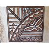 Image 2 : Tapa Cloth Print, Brown/Cream/Black 24" x 24"