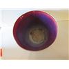 Image 2 : Ceramic Bowl, Oxen Motif Red/Blue/Tan, Signed 8" Tall