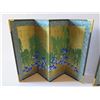Image 25 : Qty 12 Accessories,Wooden Box, 3 Chinese Fans, Sterling Mirror, 2 Sm Folding Screens, 2 Black Cups