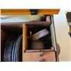 Image 3 : Vintage U.S. Trunk w/ Coffeepot, Dishes & Utensils 17.75"x 13.75"x 14.5"H
