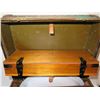 Image 7 : Vintage U.S. Trunk w/ Coffeepot, Dishes & Utensils 17.75"x 13.75"x 14.5"H
