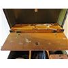 Image 8 : Vintage U.S. Trunk w/ Coffeepot, Dishes & Utensils 17.75"x 13.75"x 14.5"H