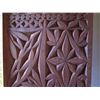 Image 3 : Qty 2 Wood Carved Panels Signed M Chun 36" x 12"