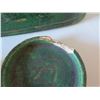 Image 9 : Asian Ceramic w/ Metal Handle Bird Motif Green Stamped Fujibayashi  7" Tall