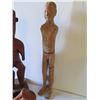 Image 16 : Wooden Clay and Carved Wood Figures, Form & Small Plate