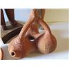 Image 9 : Wooden Clay and Carved Wood Figures, Form & Small Plate