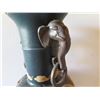 Image 16 : Asian Vase on Matching Stand, Raised Animal Motifs, Damaged