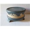 Image 17 : Asian Vase on Matching Stand, Raised Animal Motifs, Damaged