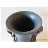 Image 2 : Asian Vase on Matching Stand, Raised Animal Motifs, Damaged