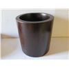 Image 8 : Qty 2 Wooden Bowl and Cup, Black Painted Asian Design Maker's Mark