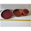 Image 14 : Qty 3 Wooden Dishes & Trinket Box, Banana Republic