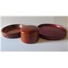 Image 1 : Qty 3 Wooden Dishes & Trinket Box, Banana Republic