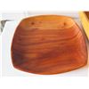 Image 2 : Qty 4 Wooden Serving Platters, Kamani Square 10" W