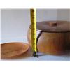 Image 16 : Qty 2 Turned Wooden Bowl w/Lid  13" Dia & Plate 10" Dia