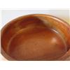 Image 8 : Qty 2 Turned Wooden Bowl w/Lid  13" Dia & Plate 10" Dia