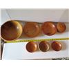 Image 19 : Qty 7 Turned Wooden Bowls, Misc Sizes  New Zealand  Kauri  Signed