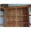 Image 8 : Tall Wooden Cabinet w/ Glass Doors, 5 Shelves 2 Drawers 36" x 13" x 79"