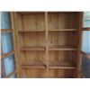 Image 9 : Tall Wooden Cabinet w/ Glass Doors, 5 Shelves 2 Drawers 36" x 13" x 79"