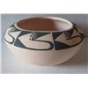 Image 1 : Native American Indian Pueblo Clay Bowl, Signed MDV 6" Dia