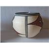 Image 8 : Qty 6 Native American Indian Acoma Pueblo Clay Vase, Bowls & Plates Signed by Artists