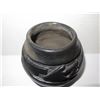 Image 3 : Qty 2 Santa Clara Blackware Vases w/Raised Design Signed Margaret Tafoya