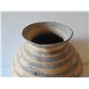 Image 2 : Clay Vase, Etched Tan/Black 9.5" Tall