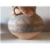 Image 15 : Qty 4 Painted Clay Vases, 3 w/ Handles, Misc Sizes