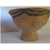 Image 25 : Qty 4 Painted Clay Vases, 3 w/ Handles, Misc Sizes