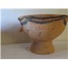 Image 27 : Qty 4 Painted Clay Vases, 3 w/ Handles, Misc Sizes