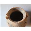 Image 3 : Qty 4 Painted Clay Vases, 3 w/ Handles, Misc Sizes