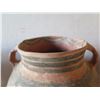 Image 9 : Qty 4 Painted Clay Vases, 3 w/ Handles, Misc Sizes