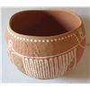 Image 1 : Clay Bowl, Handpainted Terracotta, Signed Shawn Tafoya 6" Tall