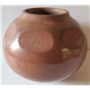 Image 1 : Native American Polished Red Jar w/Oval Imprints, Signed Virginia Garcia 7" Tall