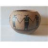 Image 2 : Native American Indian Santa Clara Clay Bowl,Hand Painted Signed Shawn Tafoya 6" Tall